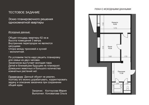 Интерьеры: Квартира для молодой пары